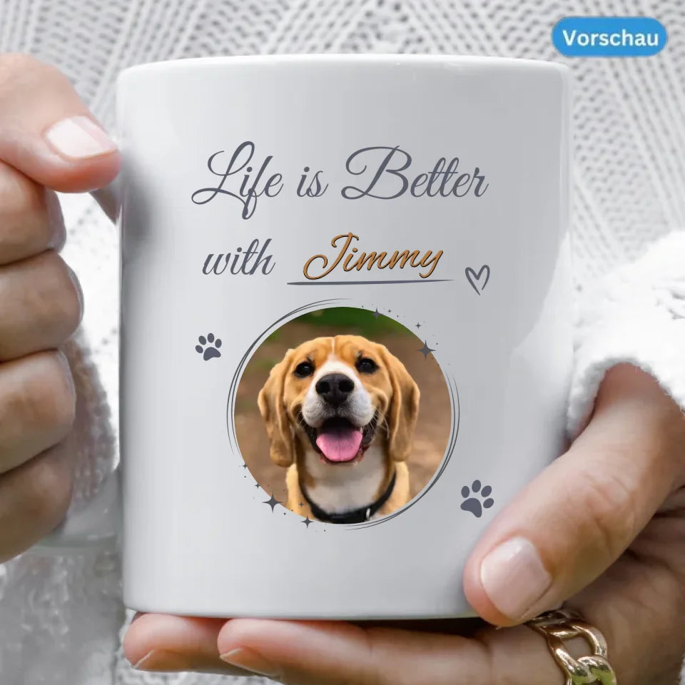 Individuelles tasse personalisieren haustiere fellflow.de