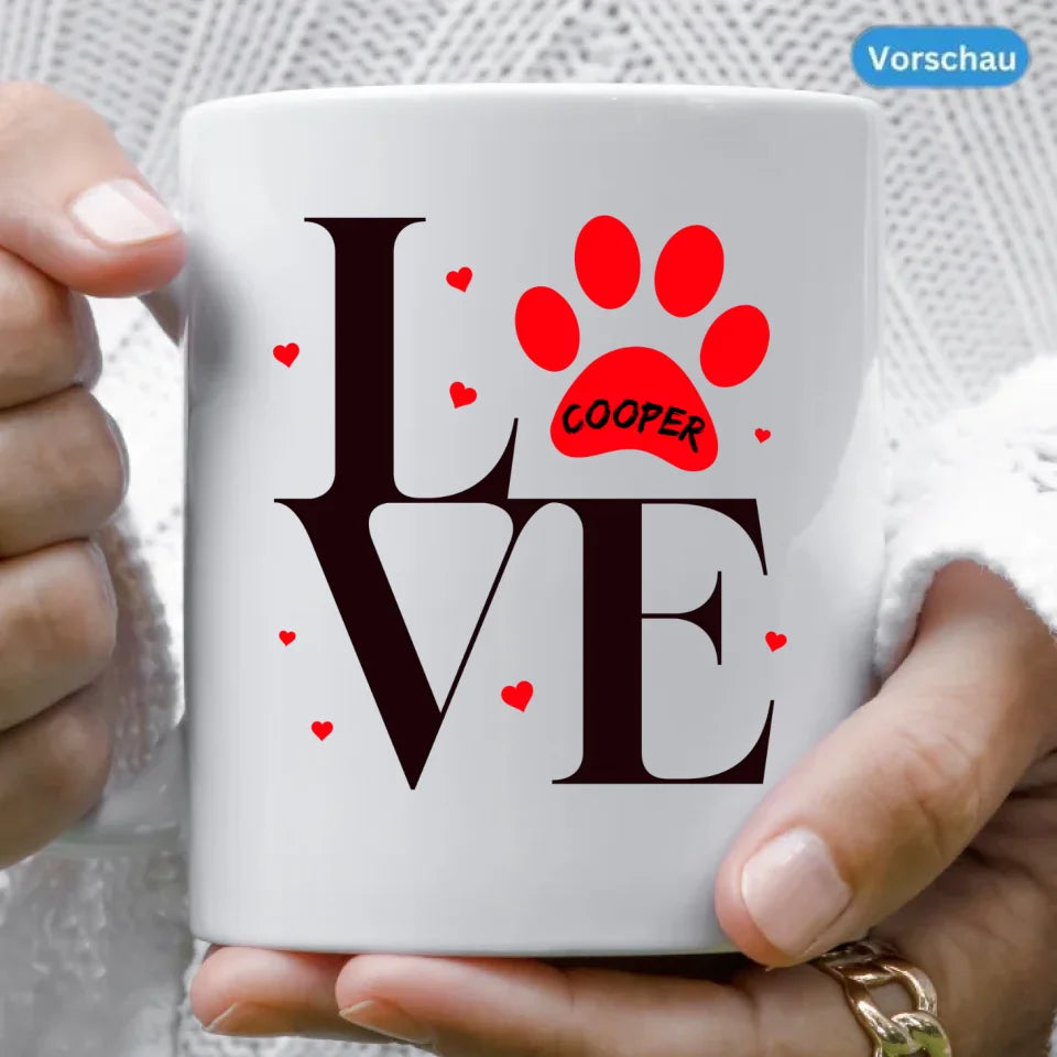 Individuelles tasse personalisieren haustiere fellflow.de